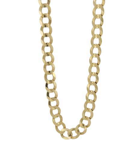 10K gold Cuban link chain. 20in. 5.7mm