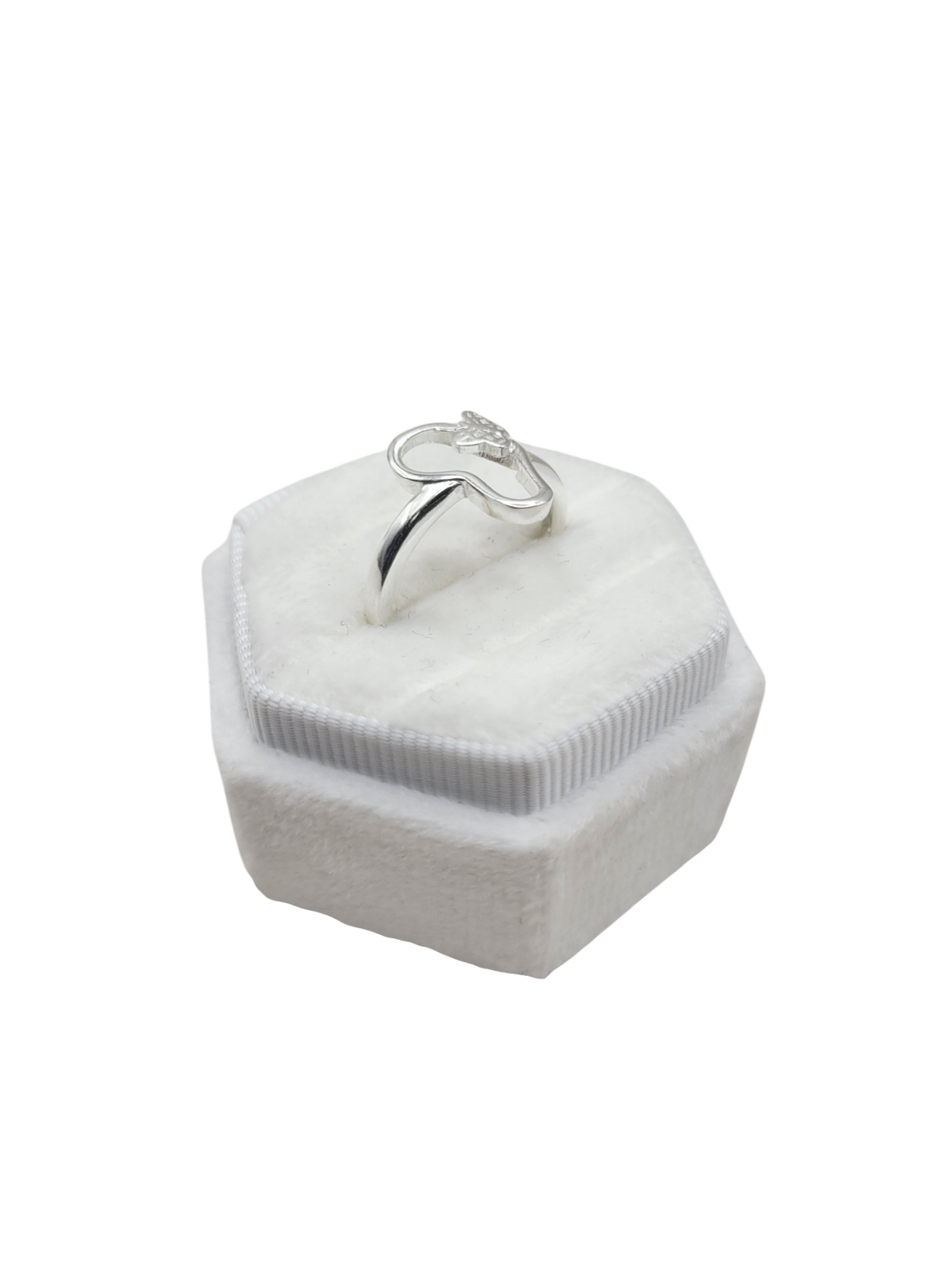 925 silver ring. Heart and butterfly. Size 7.5