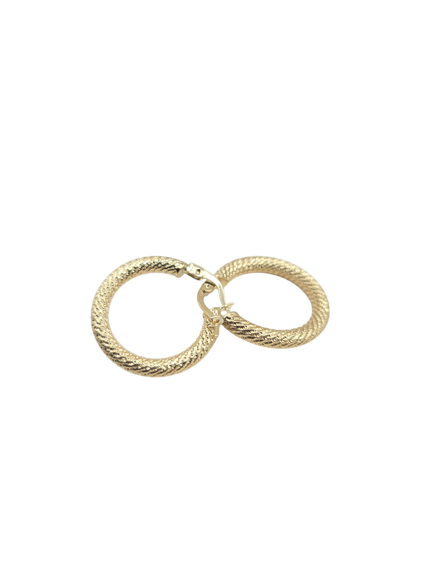 10K gold earrings. Shine. Size 2.
