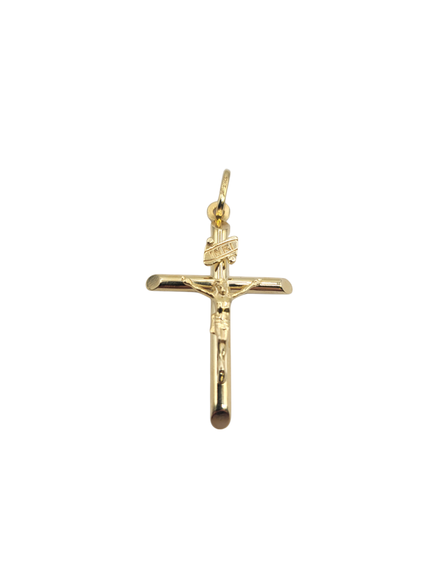 10K gold pendant. Crucifix with Christ.