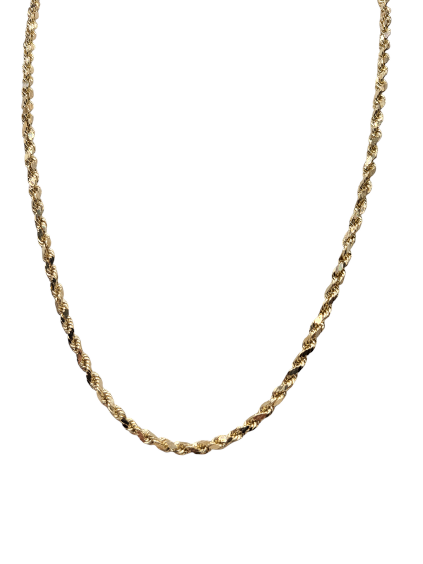 14K Gold Rope Chain. 18in .3.1mm.