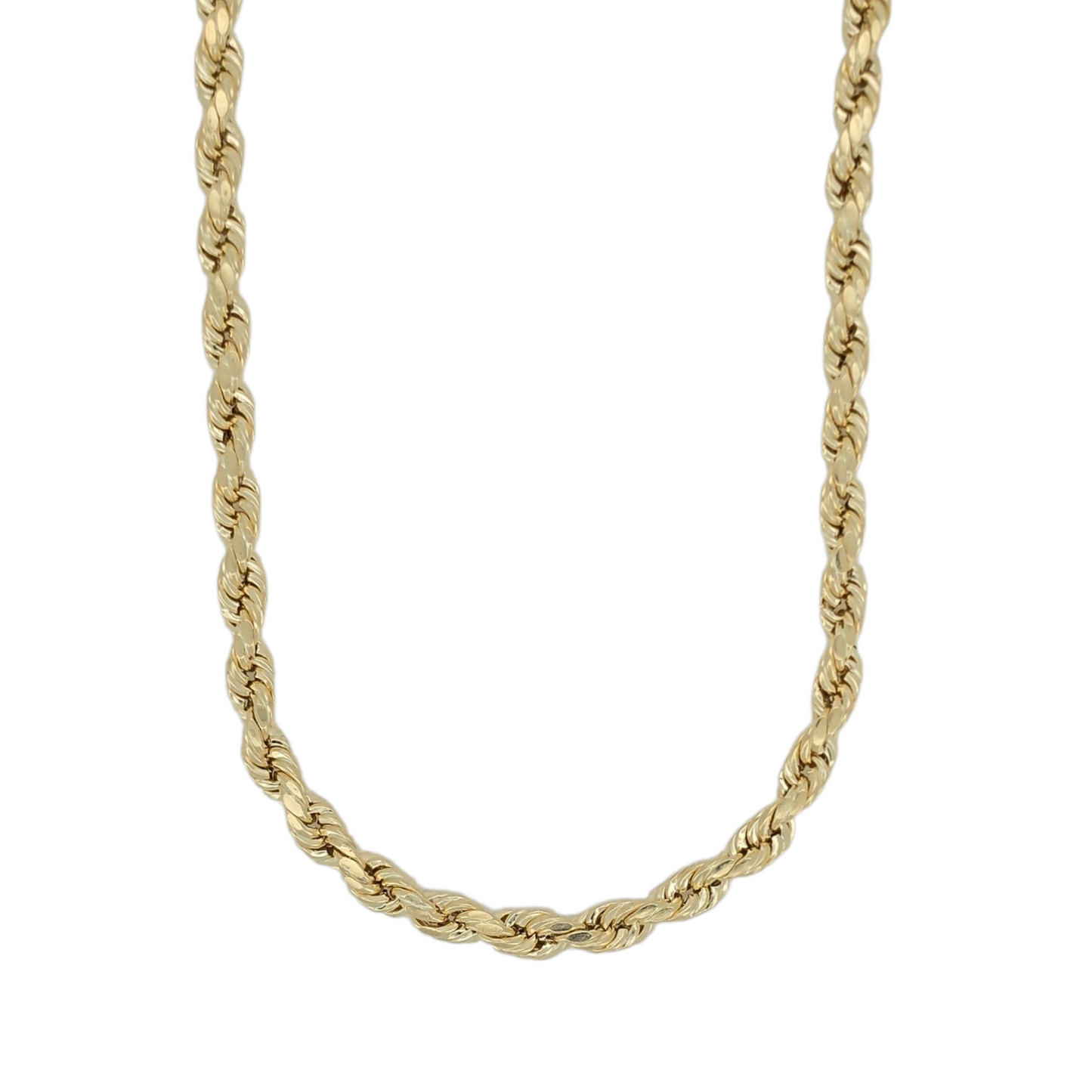 10K Gold Rope Chain 24in 4mm