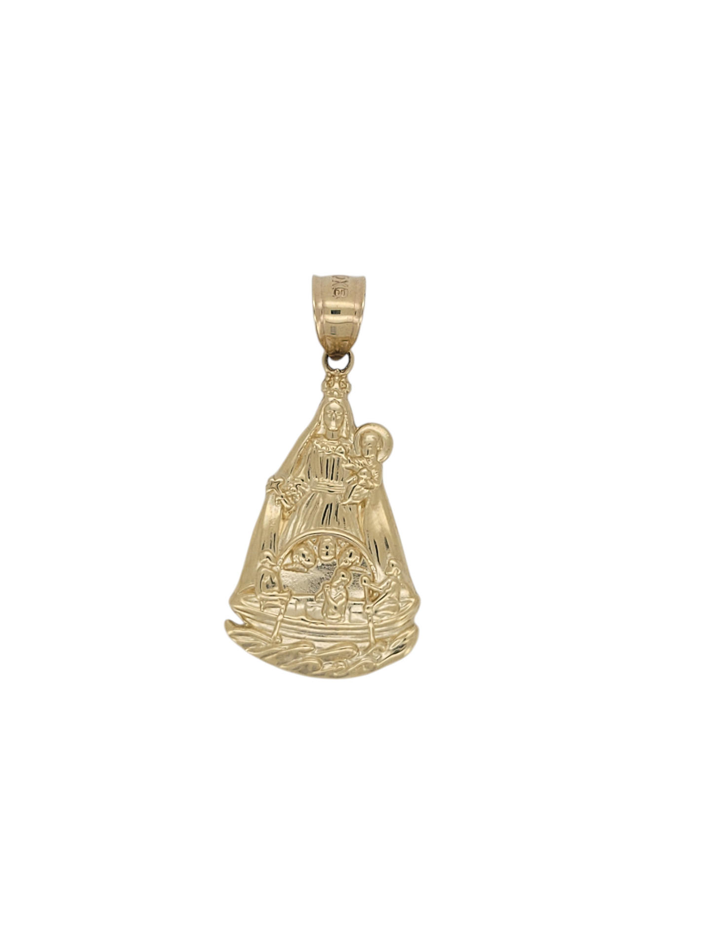 10K gold pendant. Virgin of Charity.