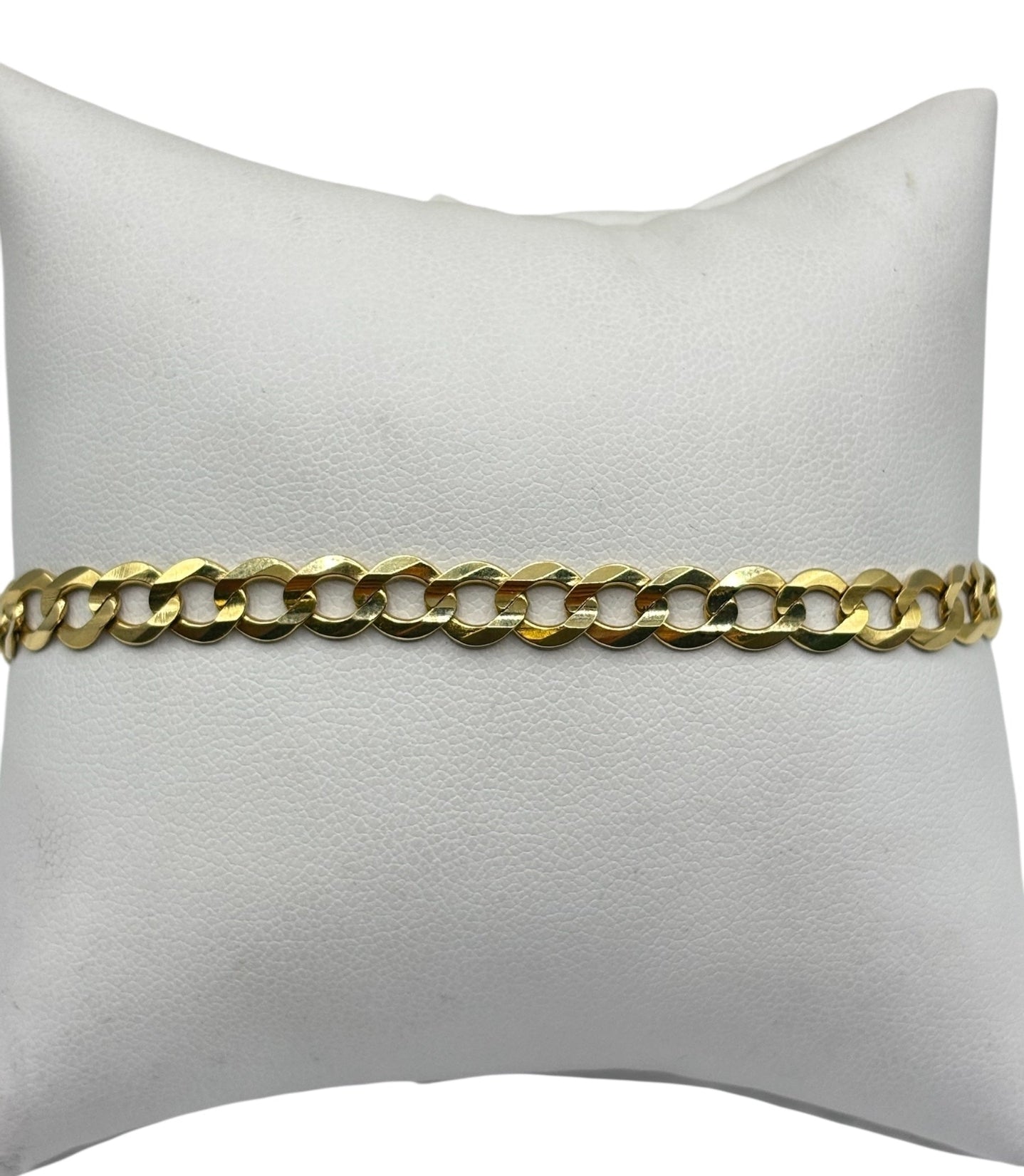 10k gold solid Cuban bracelet 8in 5.8mm