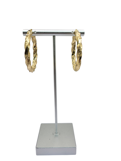 10K gold earrings. Meduza style. Super thick. Size 5.