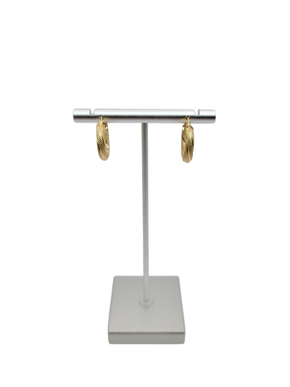 10k gold earrings, thick model