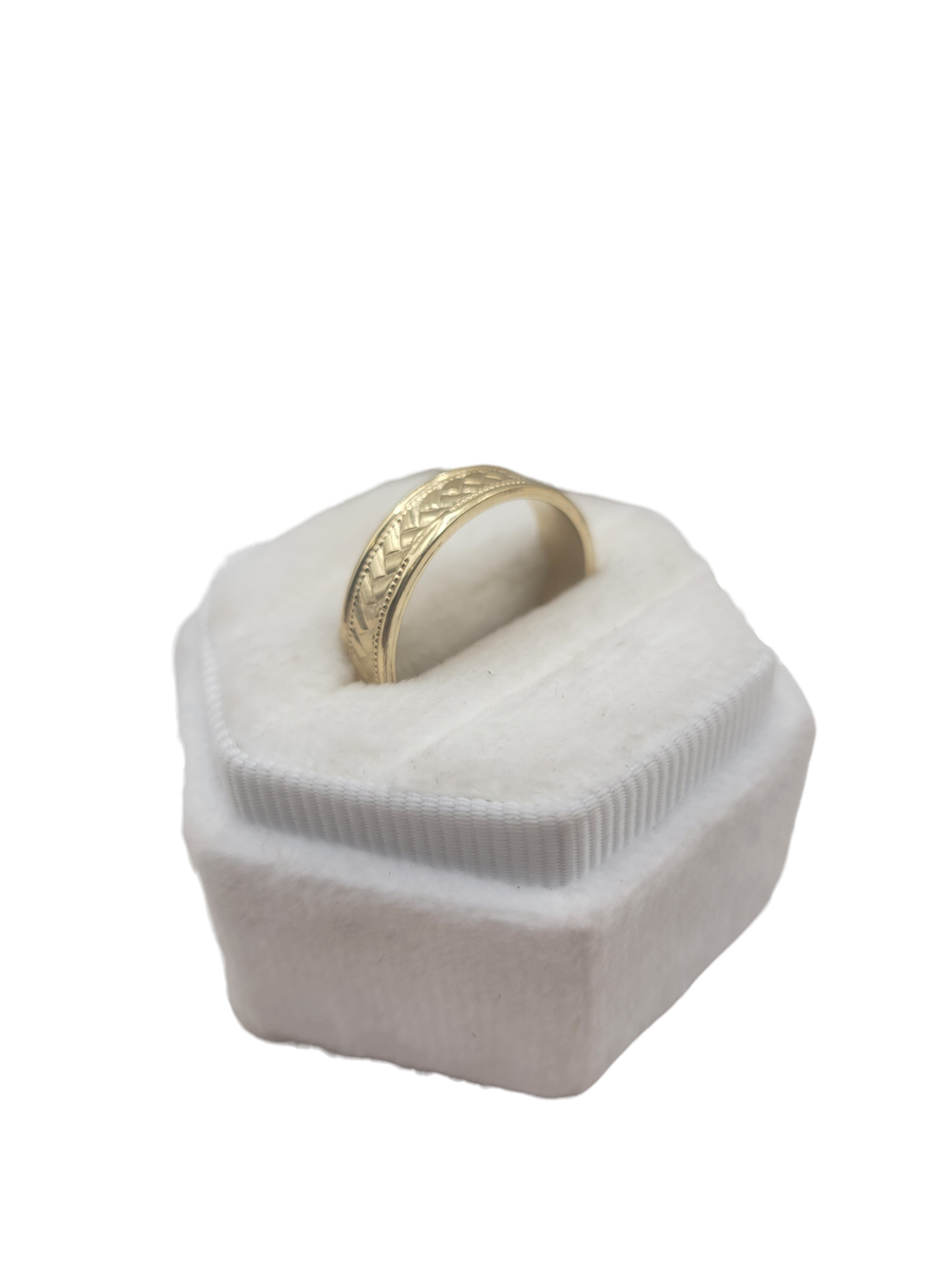 10K gold ring. Band wedding band. Size 9