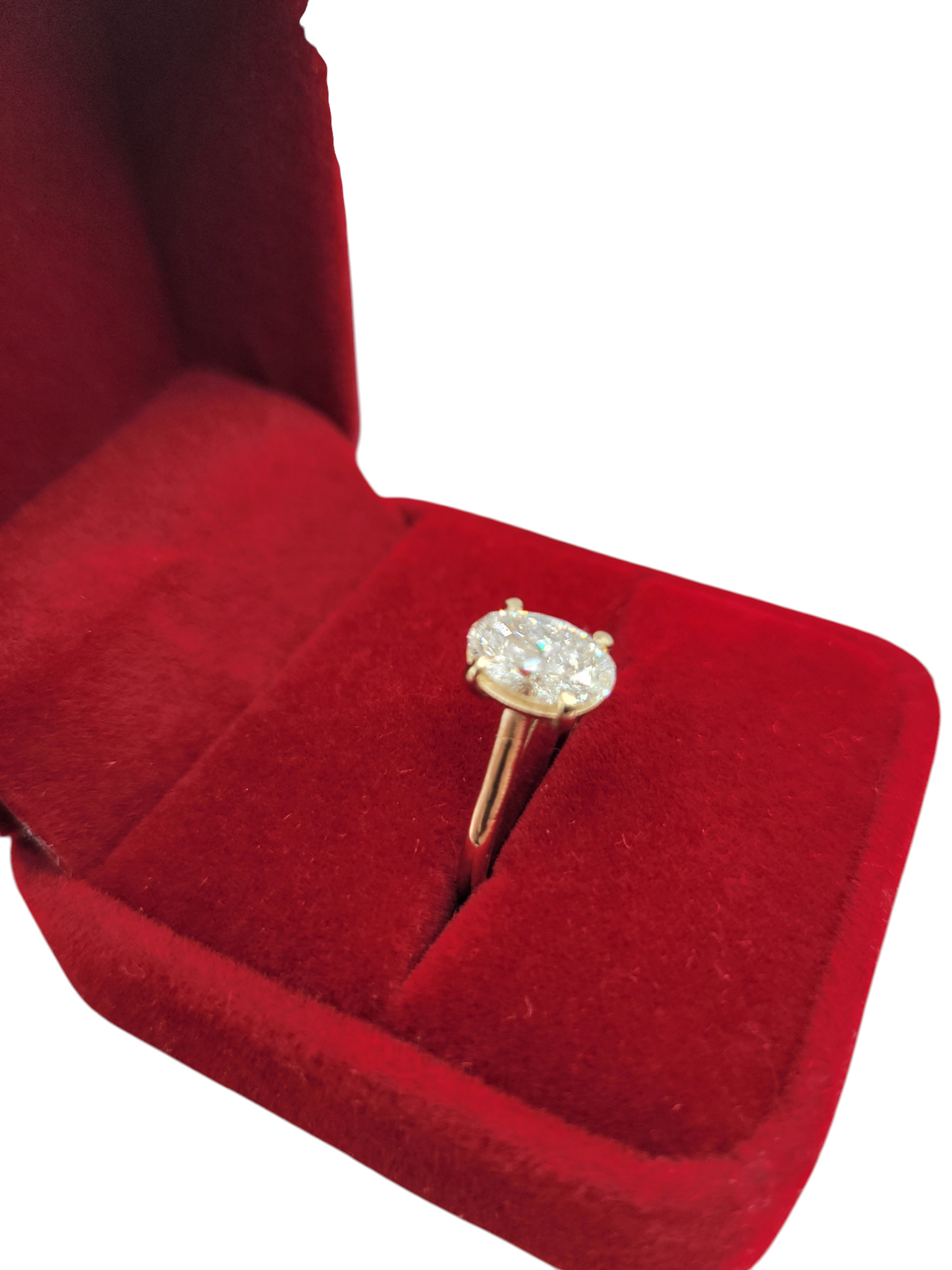 14K gold wedding ring. 1.19 carat real diamond. Size 6.5