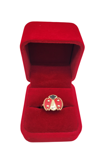 10K gold ring. Ladybug. Size 7.5