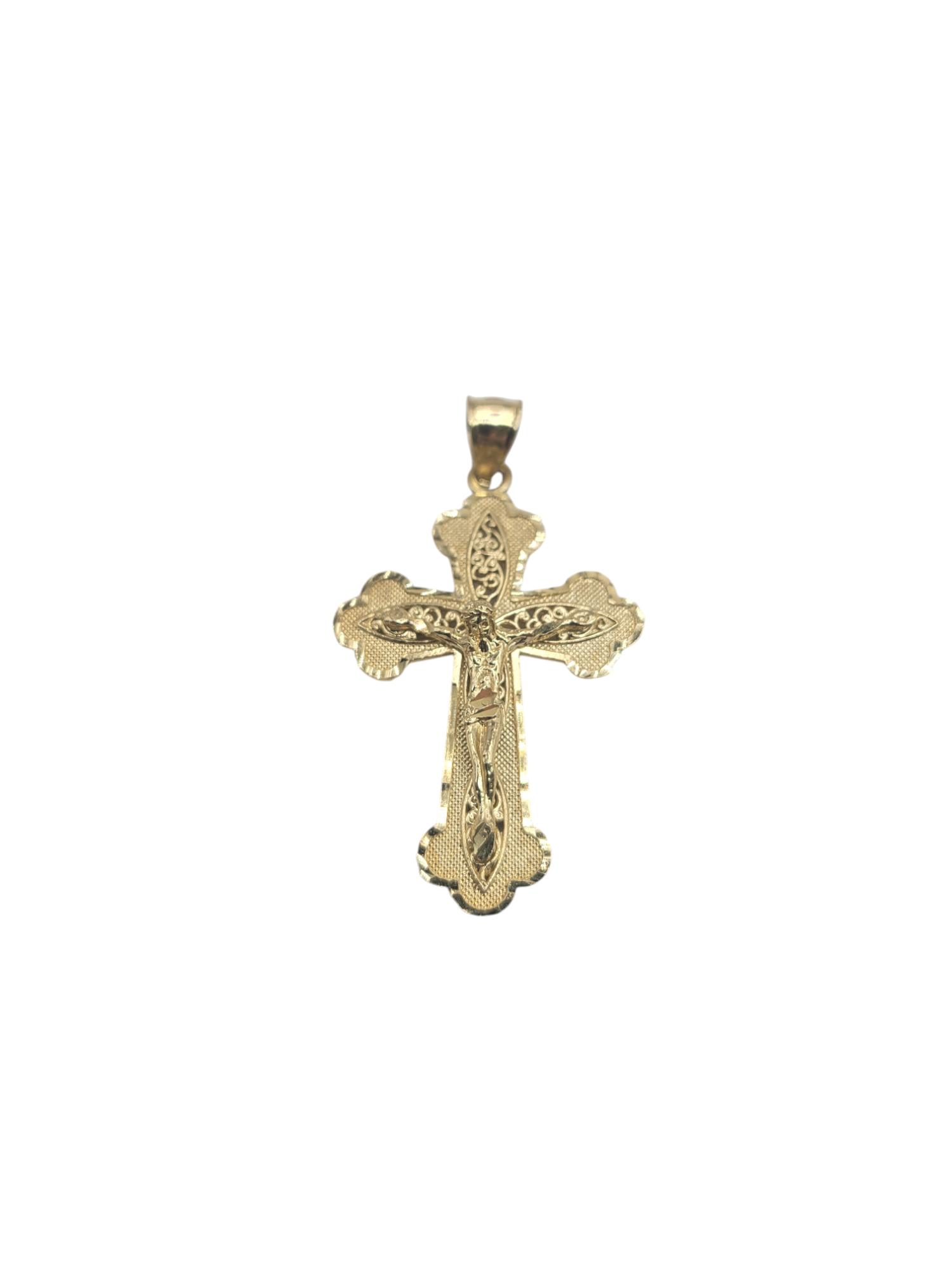 10K gold pendant. crucifix