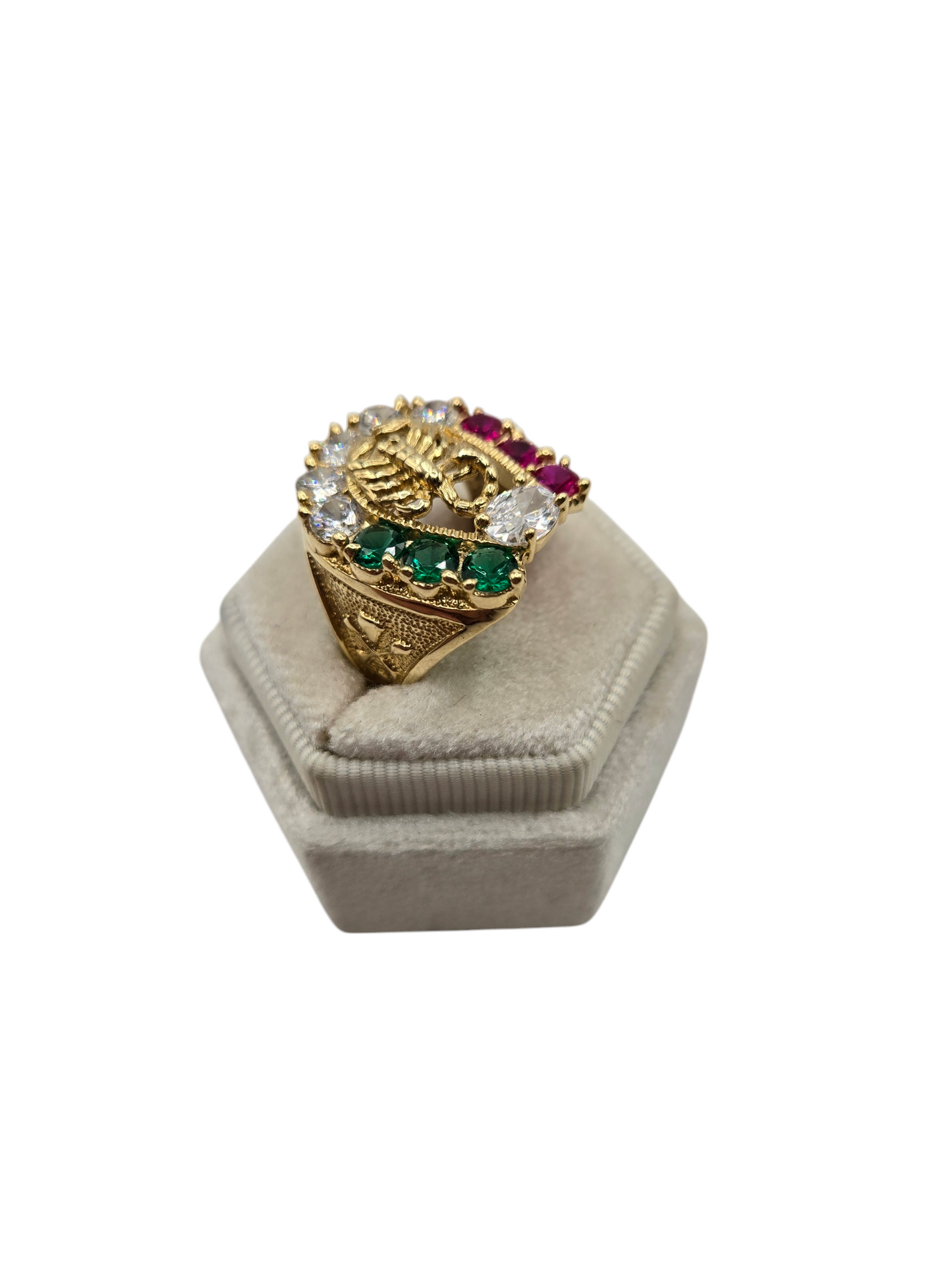 10k Gold Scorpion Ring with CZ Stones, Size 11