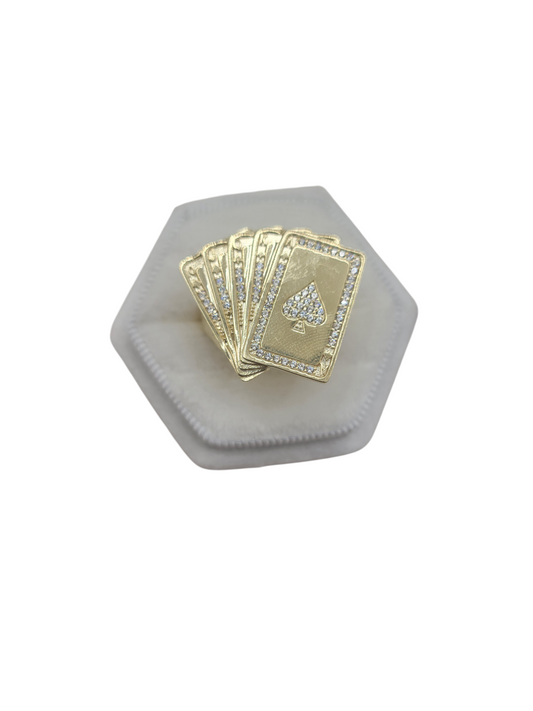 10K gold ring. Barajas. CZ stone. Size 10