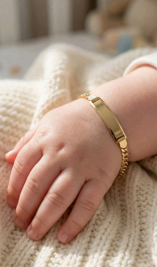 10k & 14k Gold Baby ID Bracelet | Personalized Fine Jewelry